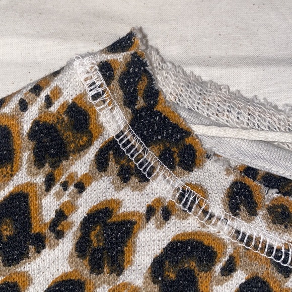Free People Leopard Print Terry Sweatshirt - Picture 12 of 16